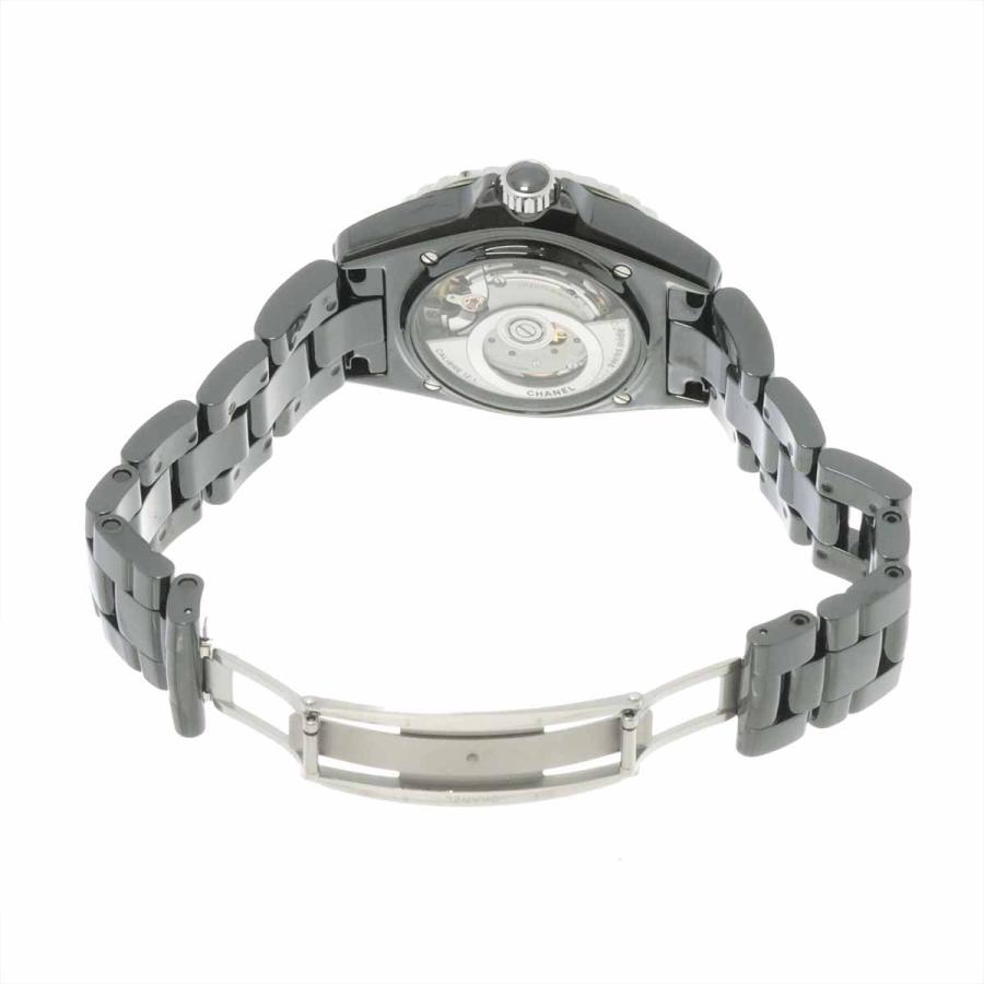 CHANEL シャネル J12 38mm H5702 メンズ 腕時計 12P ダイヤ ブラック  