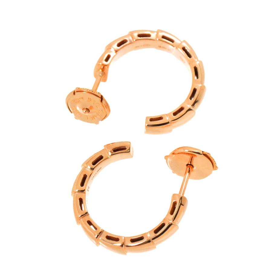 BVLGARI ブルガリ セルペンティ ヴァイパー ピアス K18 PG ピンク  