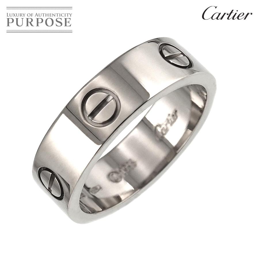 カルティエ Cartier ラブ #58 リング K18 WG ホワイトゴールド 750 