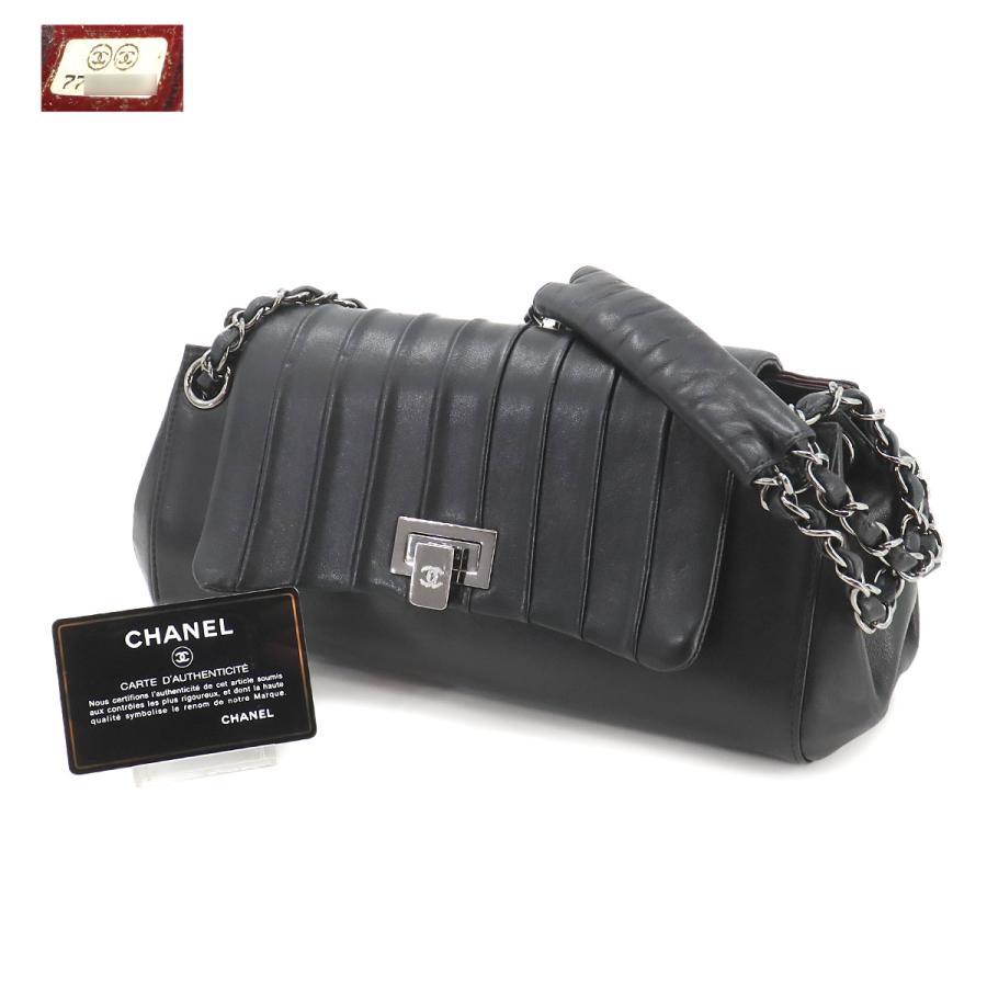 CHANEL シャネル マドモアゼル チェーン ショルダー バッグ レザー 