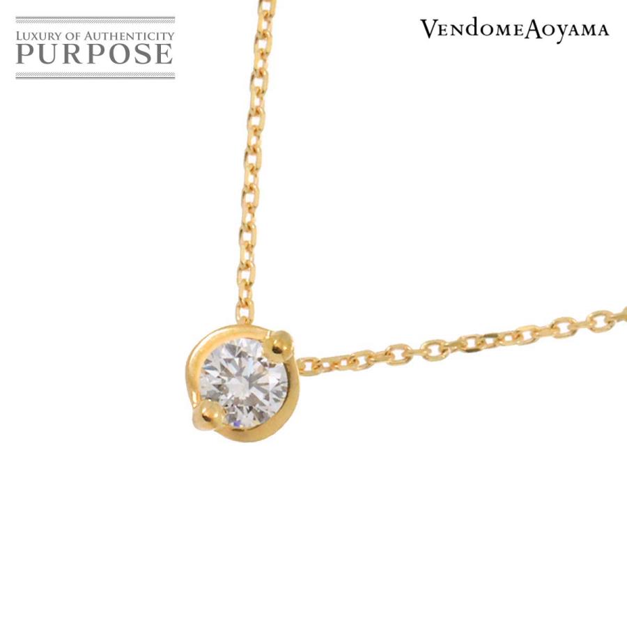 ヴァンドームK18WGネックレス 18金 約40cm VENDOME VENDOME AOYAMA ヴァンドーム ダイヤ ネックレス 40cm K18 WG