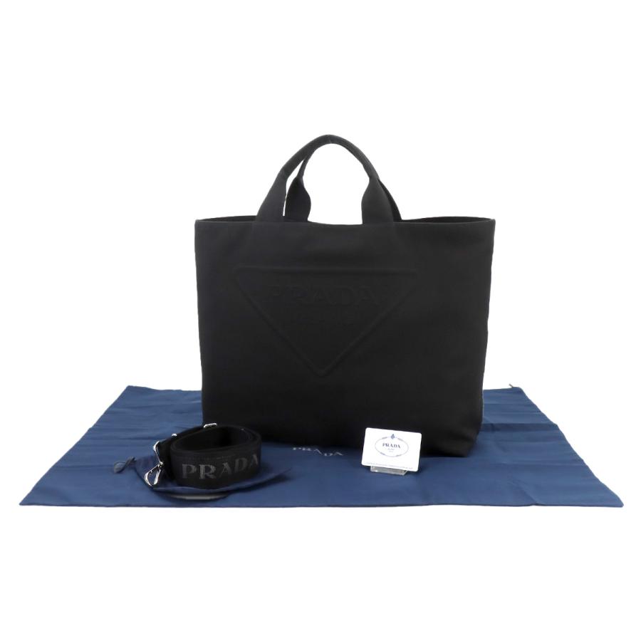 PRADA 未使用 展示品 プラダ ドリル 2way トート ショルダー
