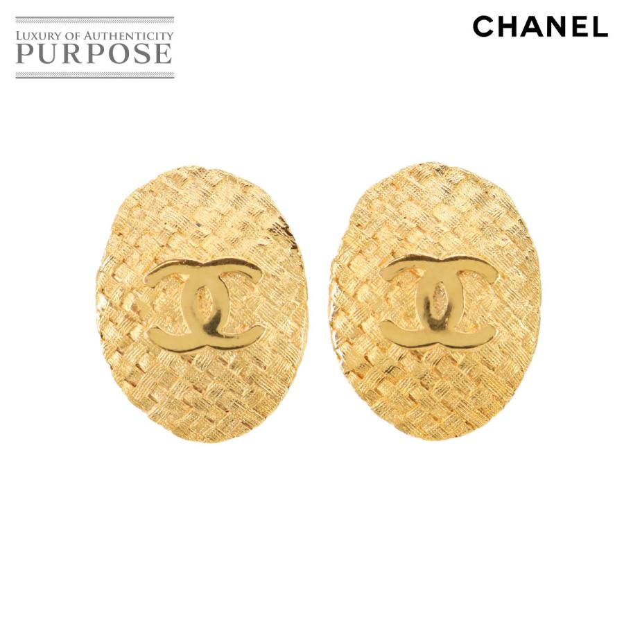 正規品　シャネル　イヤリング シャネル CHANEL ココマーク イヤリング オーバル型 ゴールド