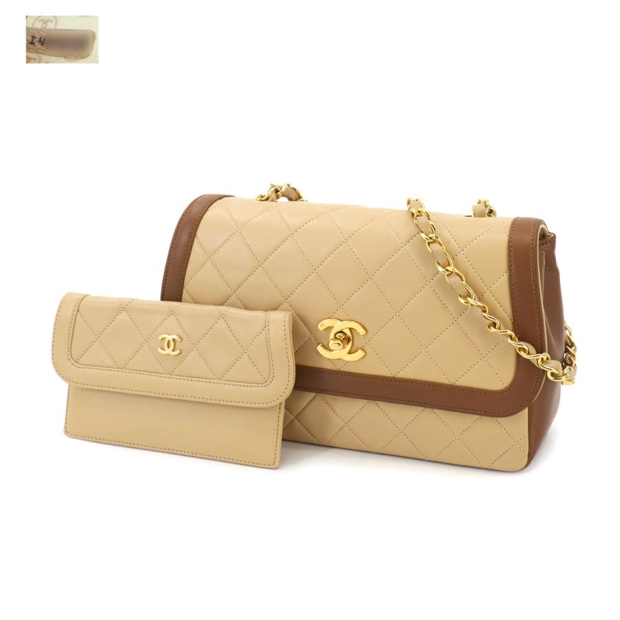 新品同様 シャネル CHANEL マトラッセ チェーン ショルダー バッグ 