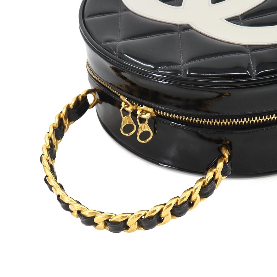 シャネル CHANEL マトラッセ ラウンド バニティ ハンド バッグ