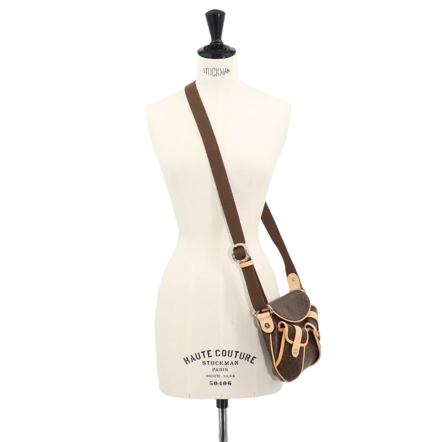 CELINE 未使用 展示品 セリーヌ マカダム柄 ショルダー バッグ PVC
