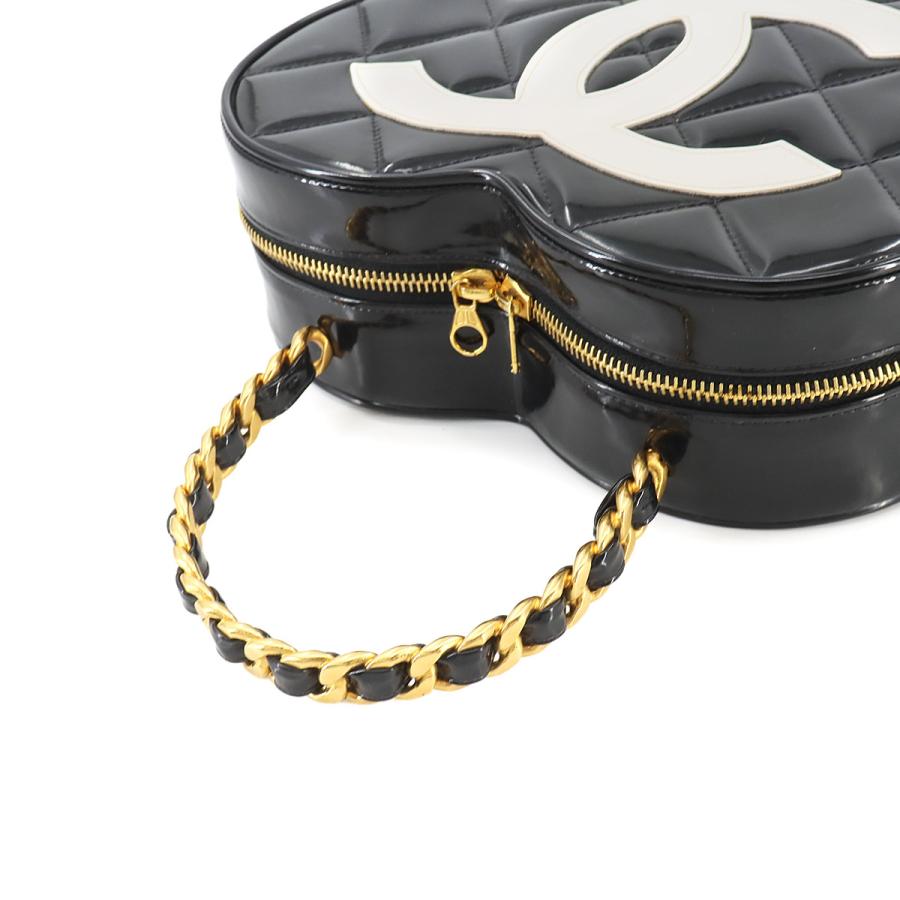 CHANEL 新品同様 シャネル マトラッセ ハート バニティ バッグ 