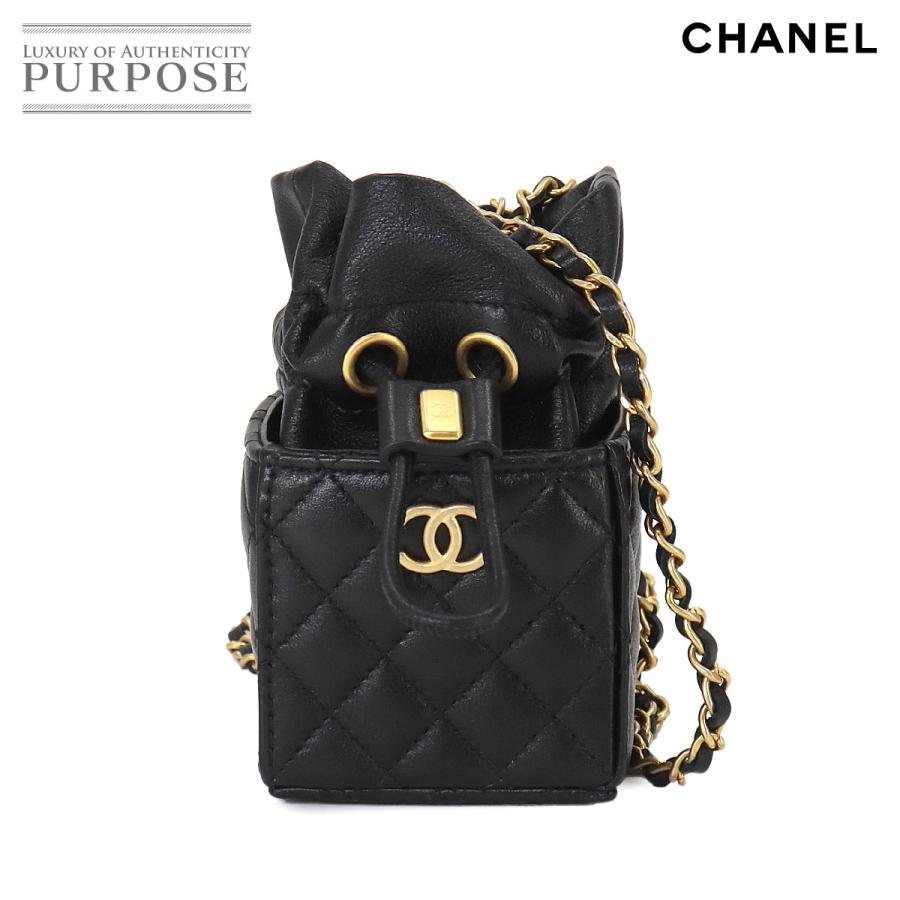 CHANEL 未使用 展示品 シャネル マトラッセ ミニ 巾着 チェーン  