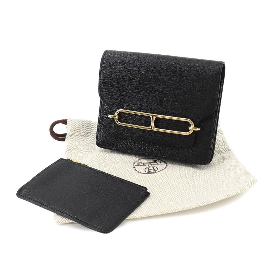 HERMES 未使用 展示品 エルメス ロウリス ルリ スリム ウォレット 二  