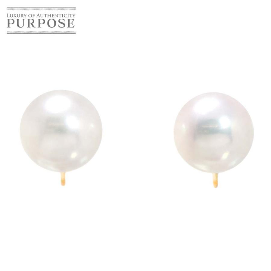 アコヤ真珠 7.2mm K18 YG ピアス イエローゴールド 750 パール VLP