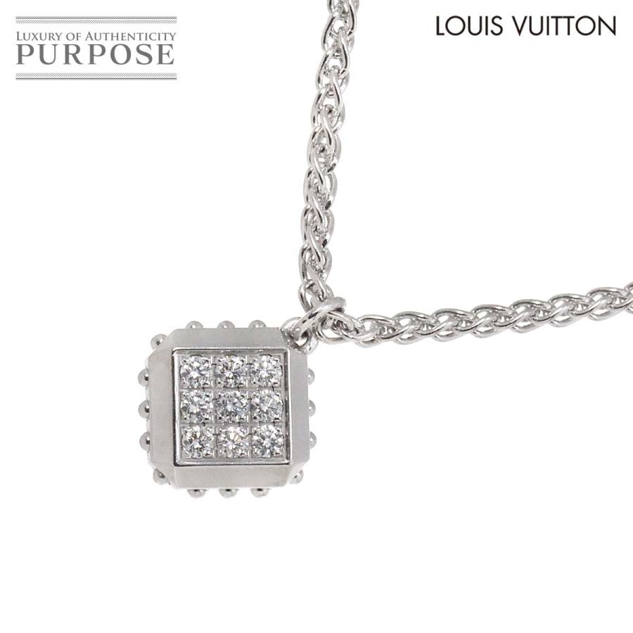 LOUISVUITTONルイヴィトンネックレスホワイトゴールドダイヤ