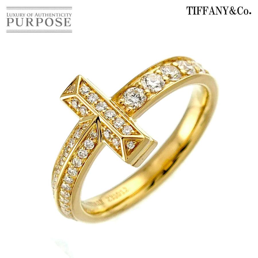TIFFANY&Co. ティファニー Tワン 11.5号 リング ダイヤ 0.45ct 18K YG 