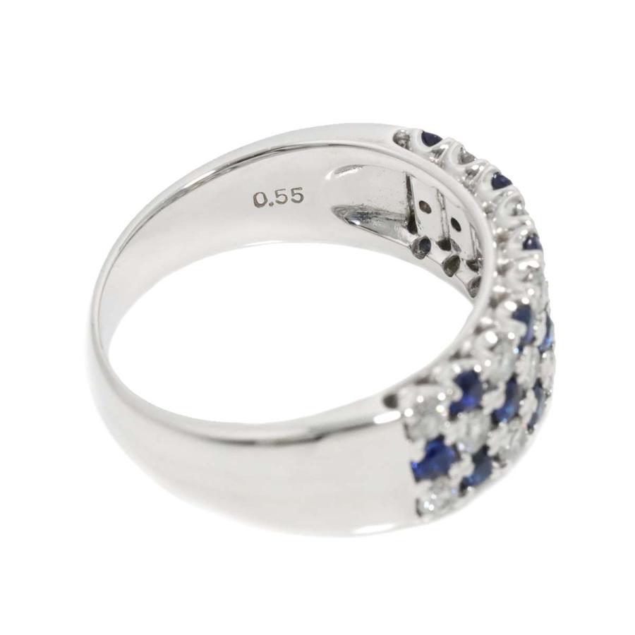 TASAKI タサキ サファイヤ ダイヤ 0.55ct 15号 リング Pt プラチナ 