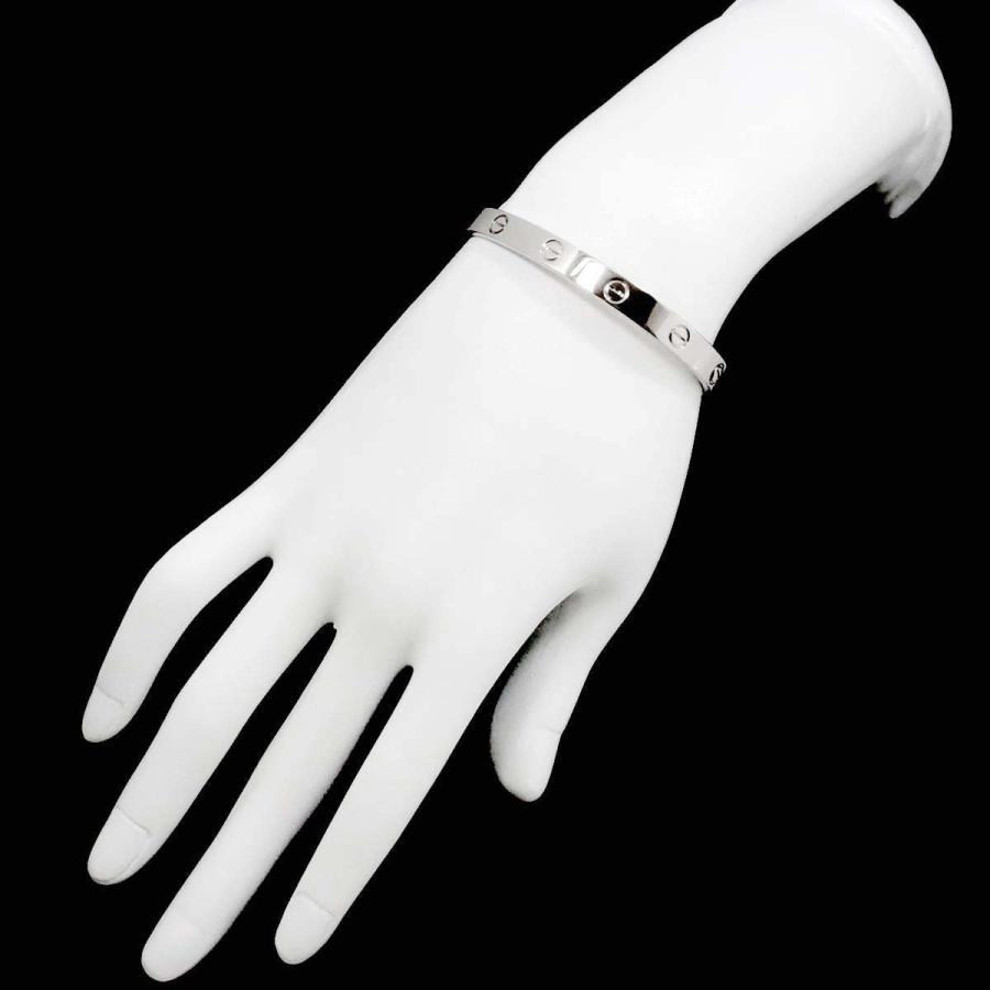 2個カルティエK18 WGラブブレスコード無し箱と説明書は1部