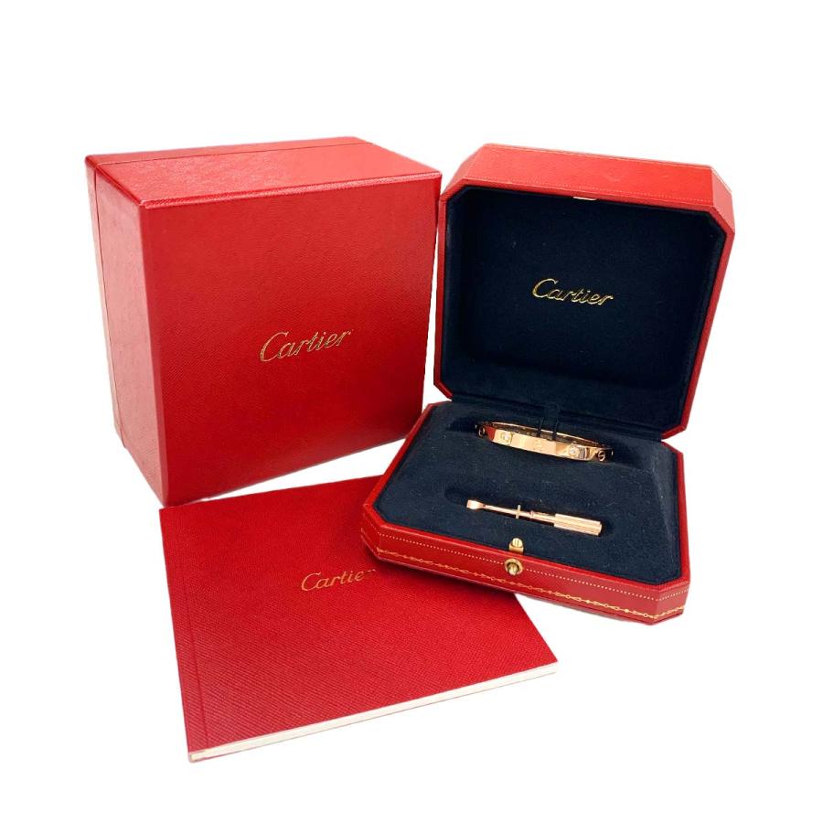 Cartier（カルティエ） ラブ ブレス #16 ハーフ ダイヤ 4P K18 PG 750
