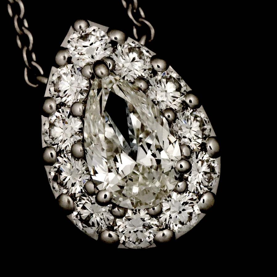 グラフ GRAFF アイコン ペアシェイプ ダイヤ 0.56ct G/VS2 ネックレス 