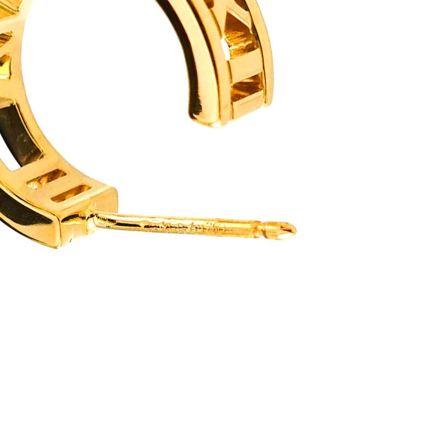 TIFFANY&Co. ティファニー アトラス オープン フープ ピアス K18 YG  