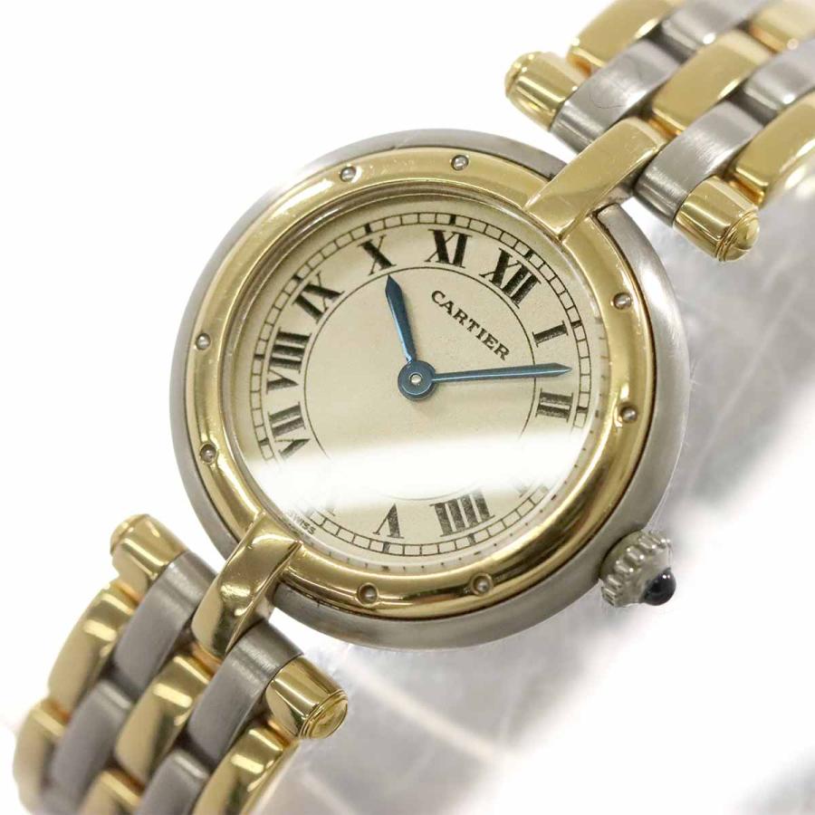 Cartier パンテール ヴァンドーム SM 3ロウ W25030B8 コンビ レディース 腕時計 K18YG Panthere Vendome 90267949 【SNOOPY】