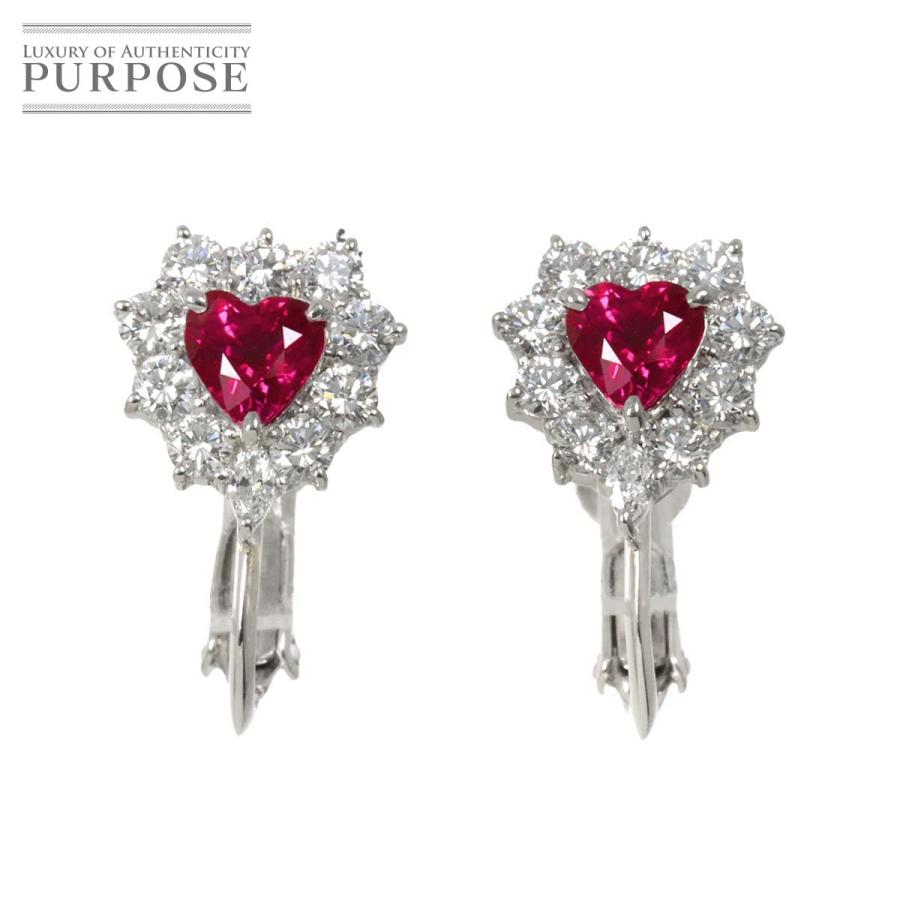 ルビー 0.52ct/0.46ct ダイヤ 0.40ct/0.40ct Pt Platinum Ruby  