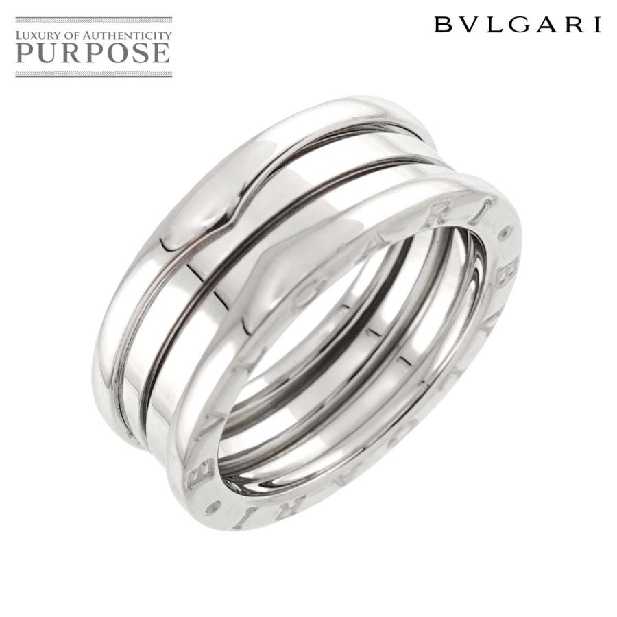 BVLGARI ブルガリ ビーゼロワン 3バンド #59 リング K18 WG ホワイト 