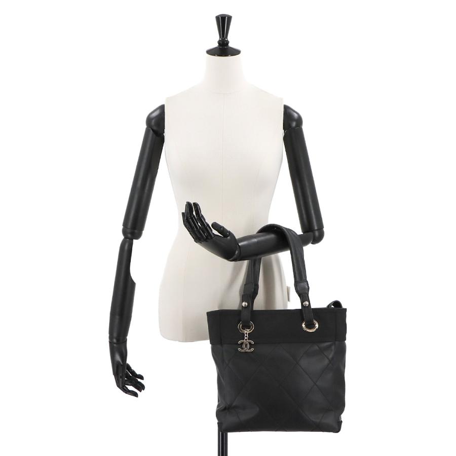 CHANEL 未使用 展示品 シャネル パリビアリッツ PM トート バッグ PVC 
