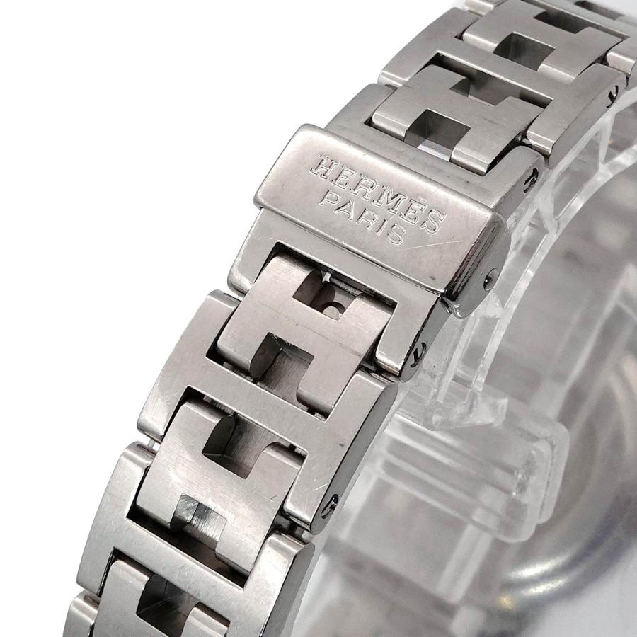 HERMES エルメス クリッパー CL4 210 レディース 腕時計 デイト ピンク  