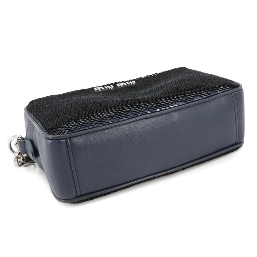 miu 新品同様 ミュウミュウ MIUMIU スパンコール チェーン ショルダー  