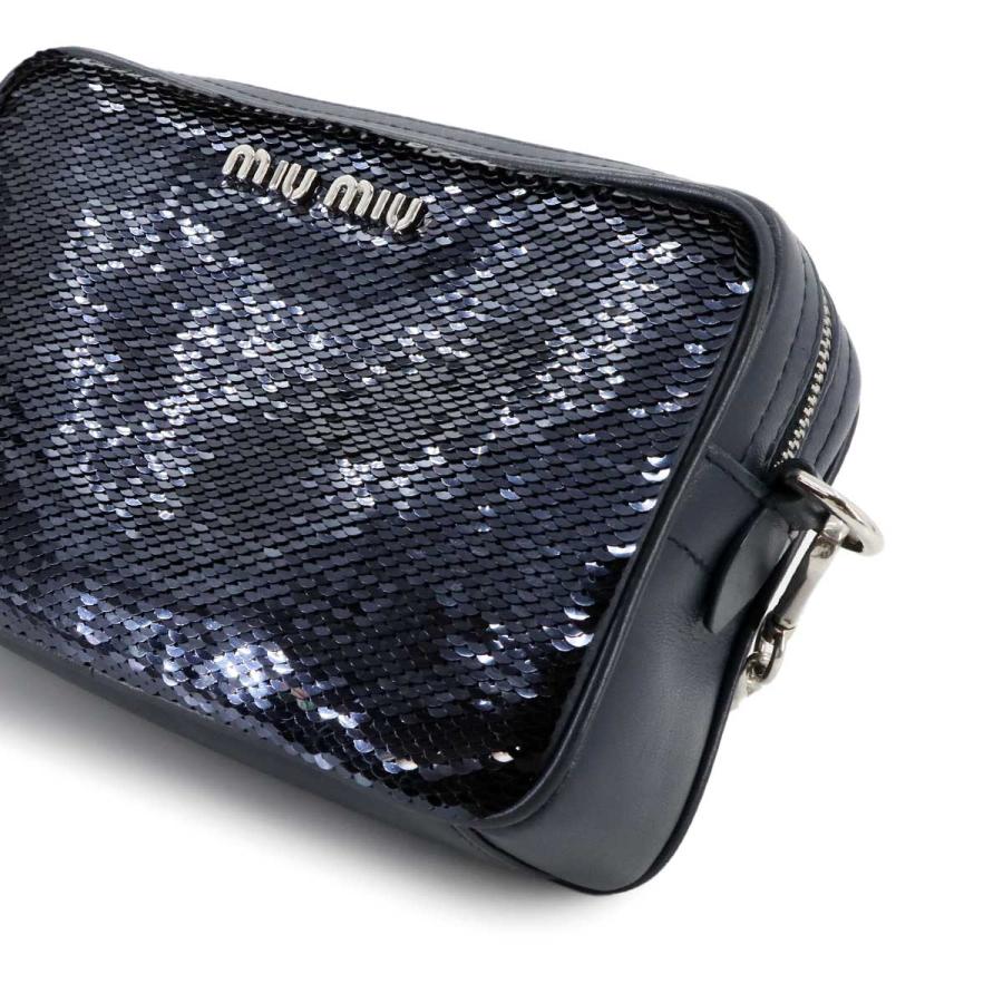 miu 新品同様 ミュウミュウ MIUMIU スパンコール チェーン ショルダー  
