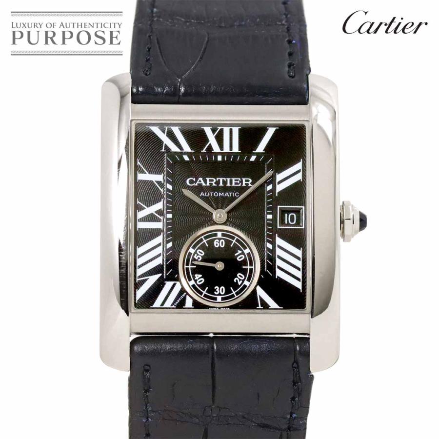 Cartier カルティエ タンクMC W5330004 メンズ 腕時計 デイト ブラック  