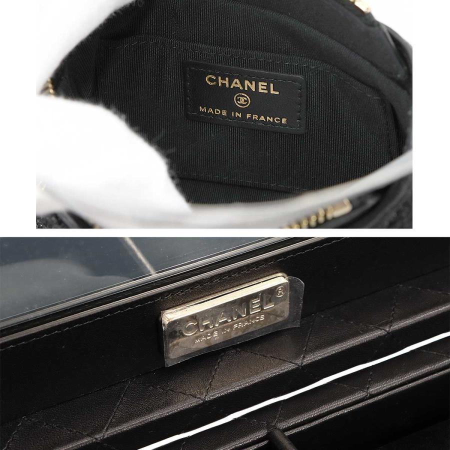 ♪未使用 ♪自宅シャネル マトラッセ ブラック×ゴールド CHANEL（シャネル） 未使用 展示品 マトラッセ ミニ チェーン