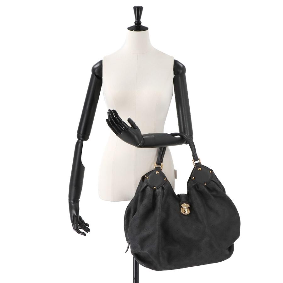 LOUIS VUITTON 美品 ルイ ヴィトン マヒナ XL ショルダー バッグ 
