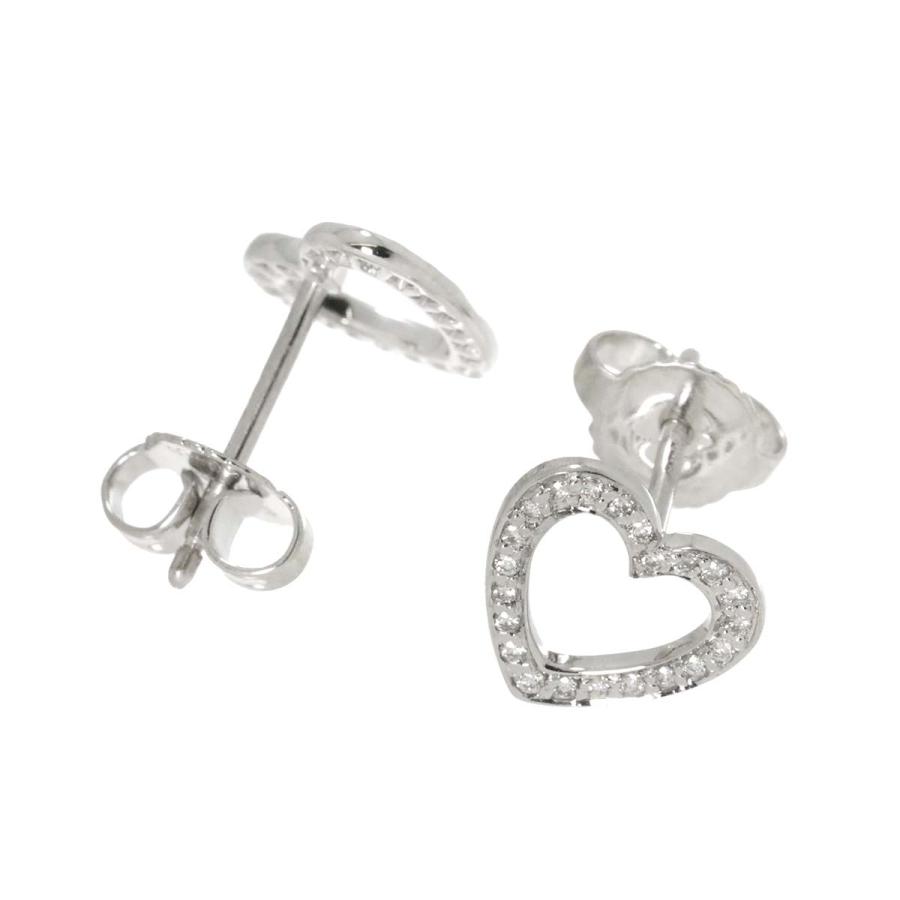 TIFFANY&Co. ティファニー メトロハート ダイヤ ピアス K18 WG TIFFANY&Co. ティファニー メトロハート ダイヤ ピアス K18 WG