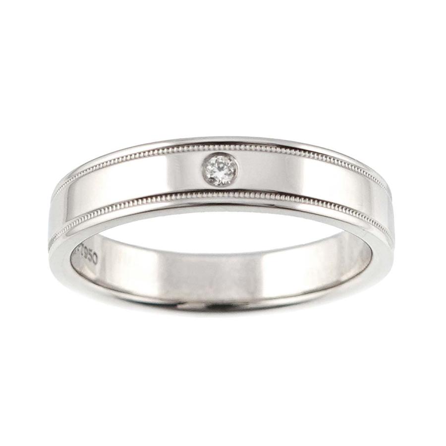 TIFFANY&Co. ティファニー ダブルミルグレイン 11号 リング ダイヤ 幅 