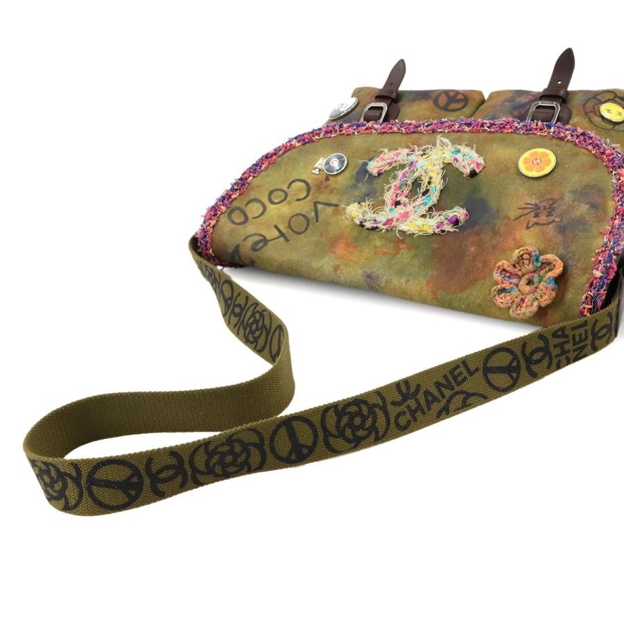 CHANEL 未使用 展示品 シャネル エンブロイダリー ショルダー バッグ  