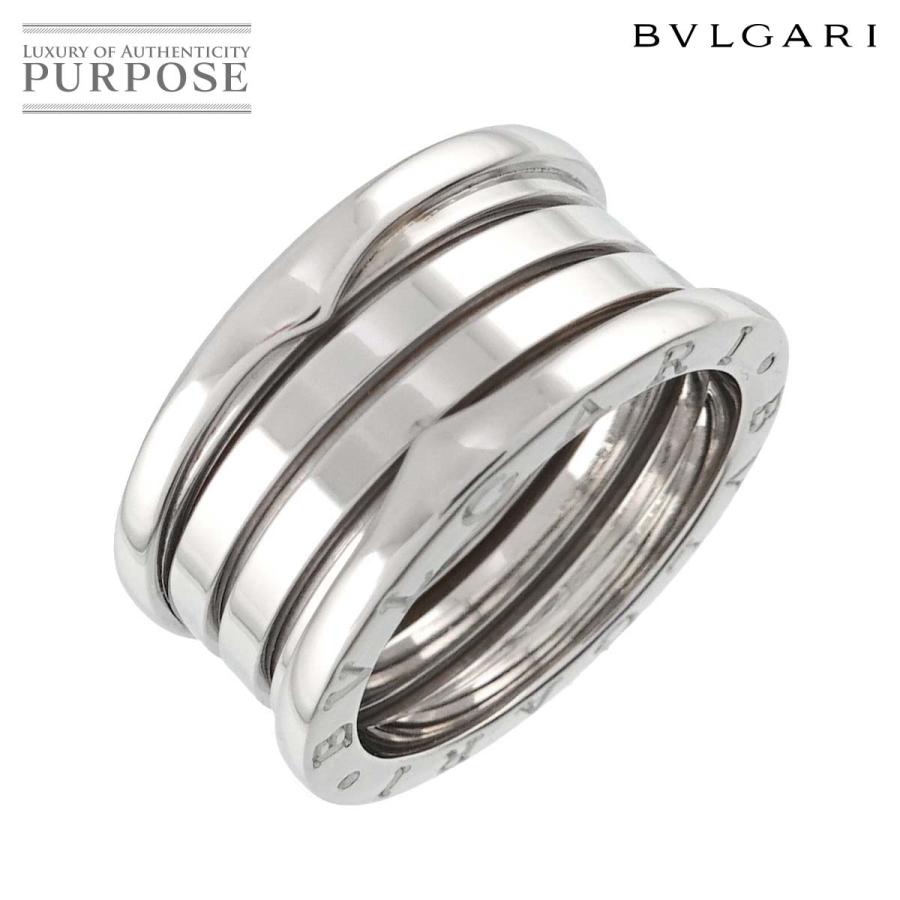 BVLGARI ブルガリ ビーゼロワン 4バンド #57 リング K18 WG ホワイト  