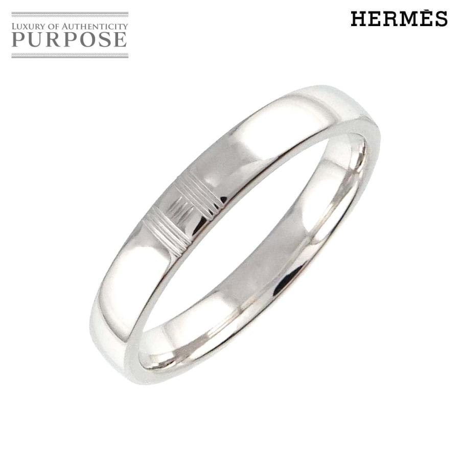 HERMES エルメス アリアンス ケリー #51 リング K18 WG ホワイト  