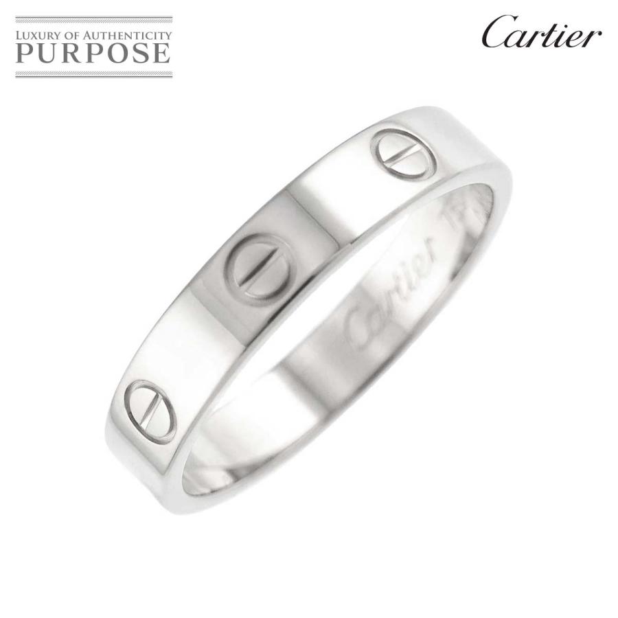 Cartier カルティエ ミニラブ #58 リング K18 WG ホワイトゴールド 750  