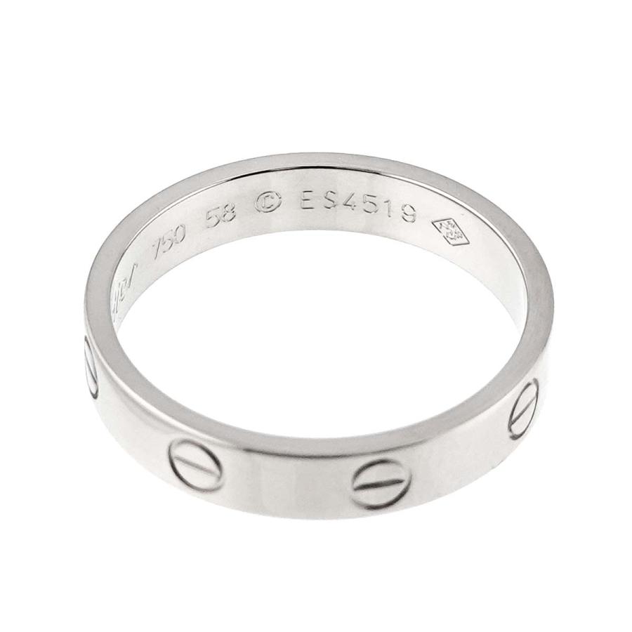 Cartier カルティエ ミニラブ #58 リング K18 WG ホワイトゴールド 750  
