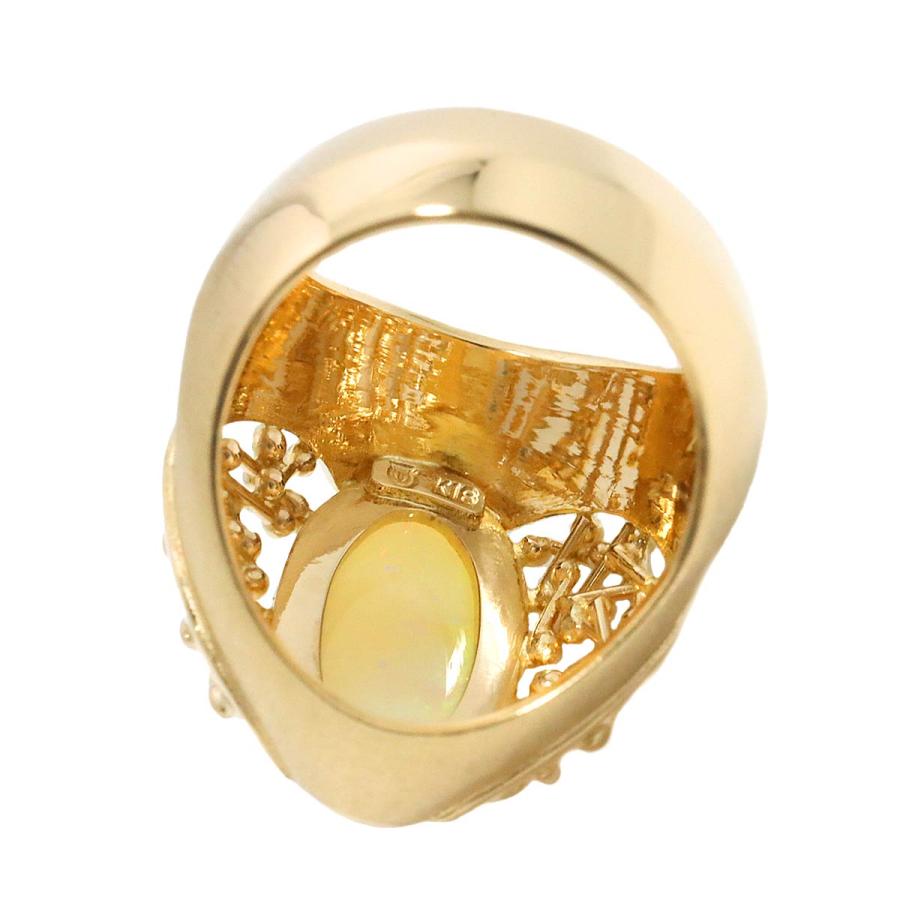 TASAKI タサキ 12.5号 リング オパール K18 YG 指輪 田崎真珠 Opal  
