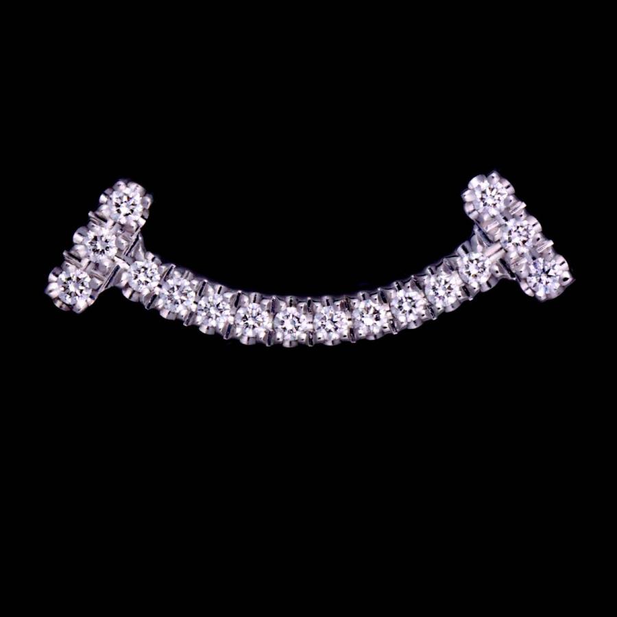 TIFFANY&Co. ティファニー T スマイル ダイヤ ピアス K18 WG