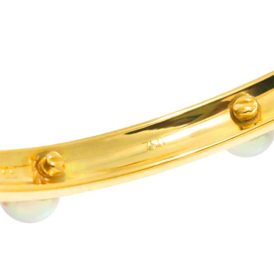 TASAKI タサキ アコヤ真珠 4.0-3.7mm フープ ピアス K18 YG 750 パール  