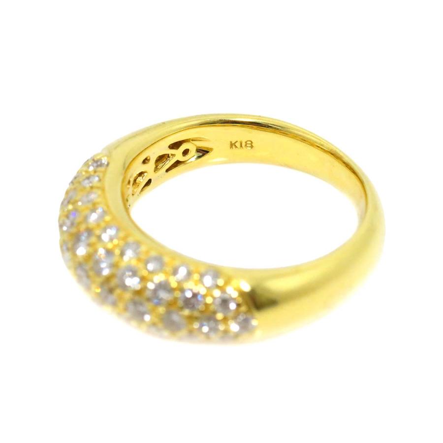 リング 11号 ダイヤ 1.00ct K18 YG イエローゴールド 750 指輪 Diamond