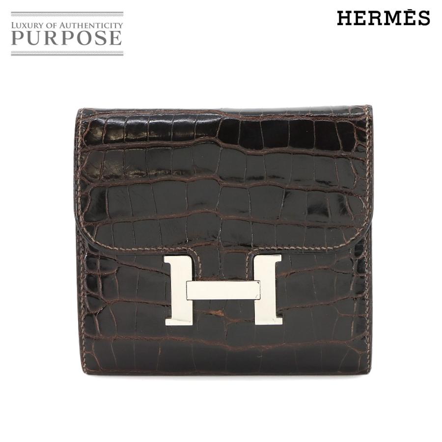 HERMES（エルメス） クロコダイル コンスタンス コンパクト 二つ折り