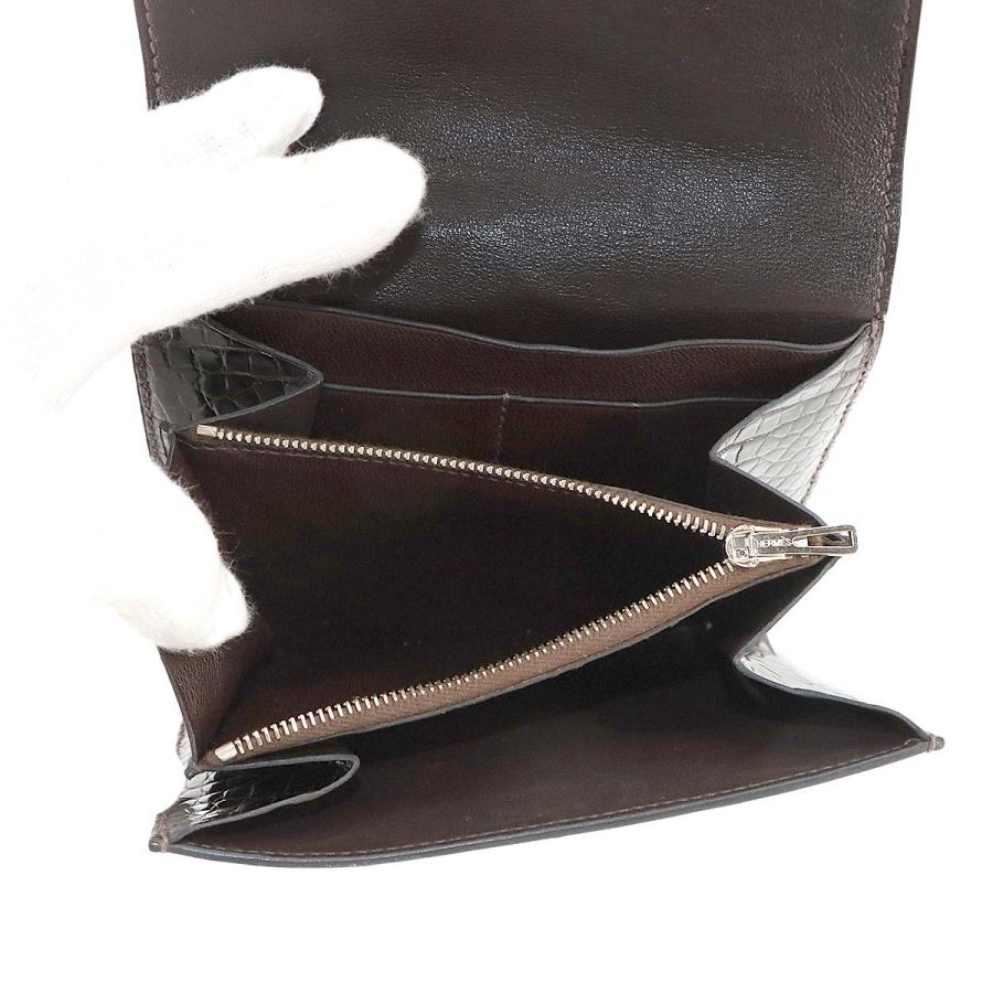 HERMES（エルメス） クロコダイル コンスタンス コンパクト 二つ折り