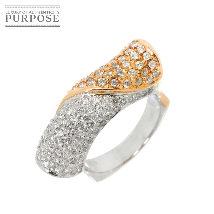 リング 12号 ダイヤ 1.78ct K18 WG ホワイトゴールド 750 指輪 Diamond  