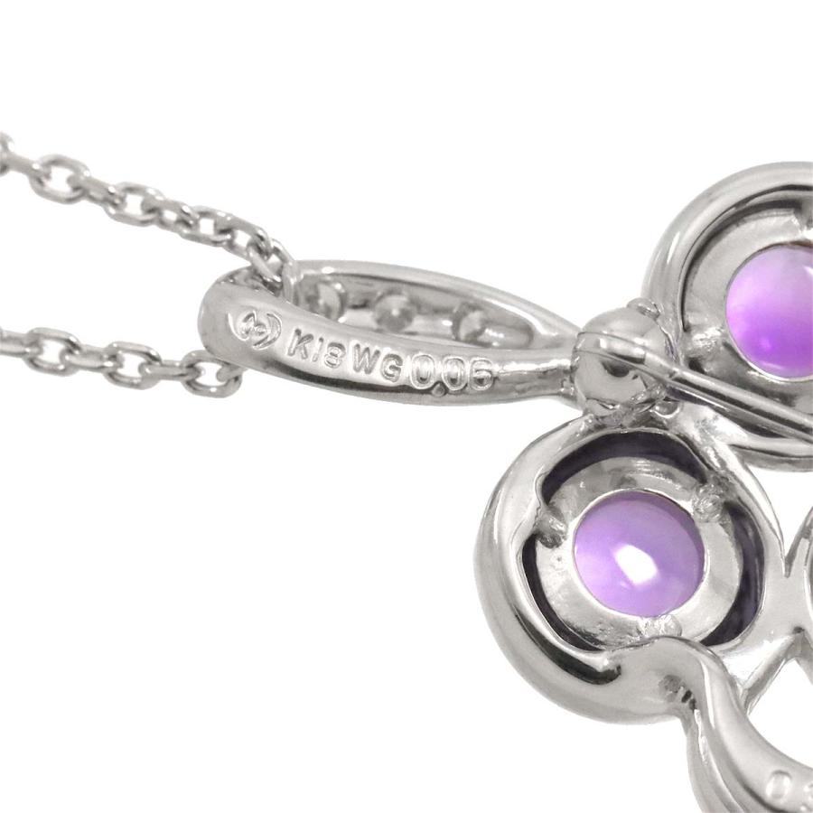 TASAKI タサキ アメジスト ダイヤ 0.31ct/0.06ct ネックレス 50cm K18