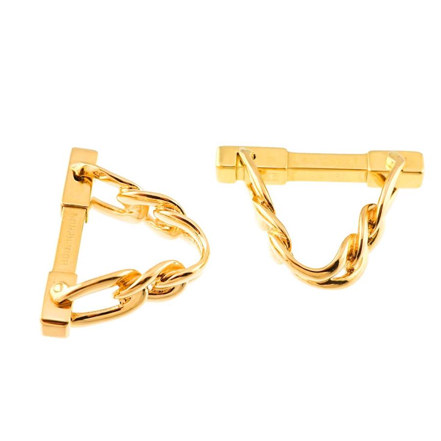 BOUCHERON カフス K18 YG イエローゴールド 750 Cuff 【対】 Links 90272544