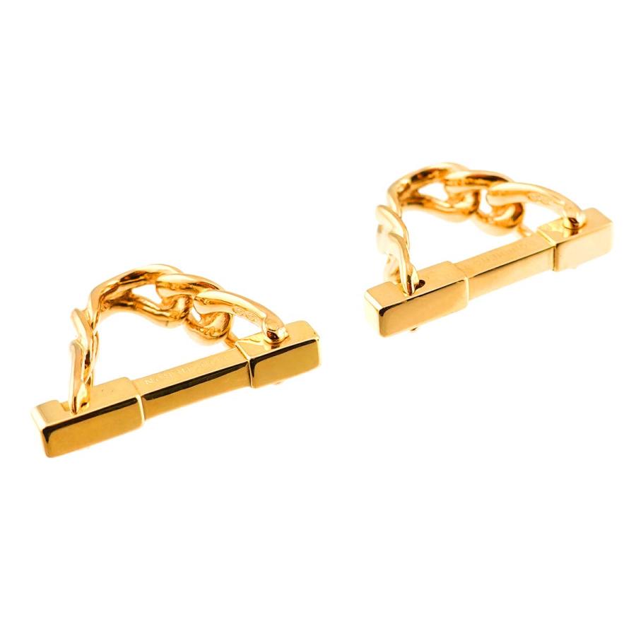 BOUCHERON カフス K18 YG イエローゴールド 750 Cuff 【対】 Links 90272544