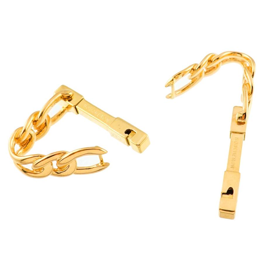 BOUCHERON カフス K18 YG イエローゴールド 750 Cuff 【対】 Links 90272544