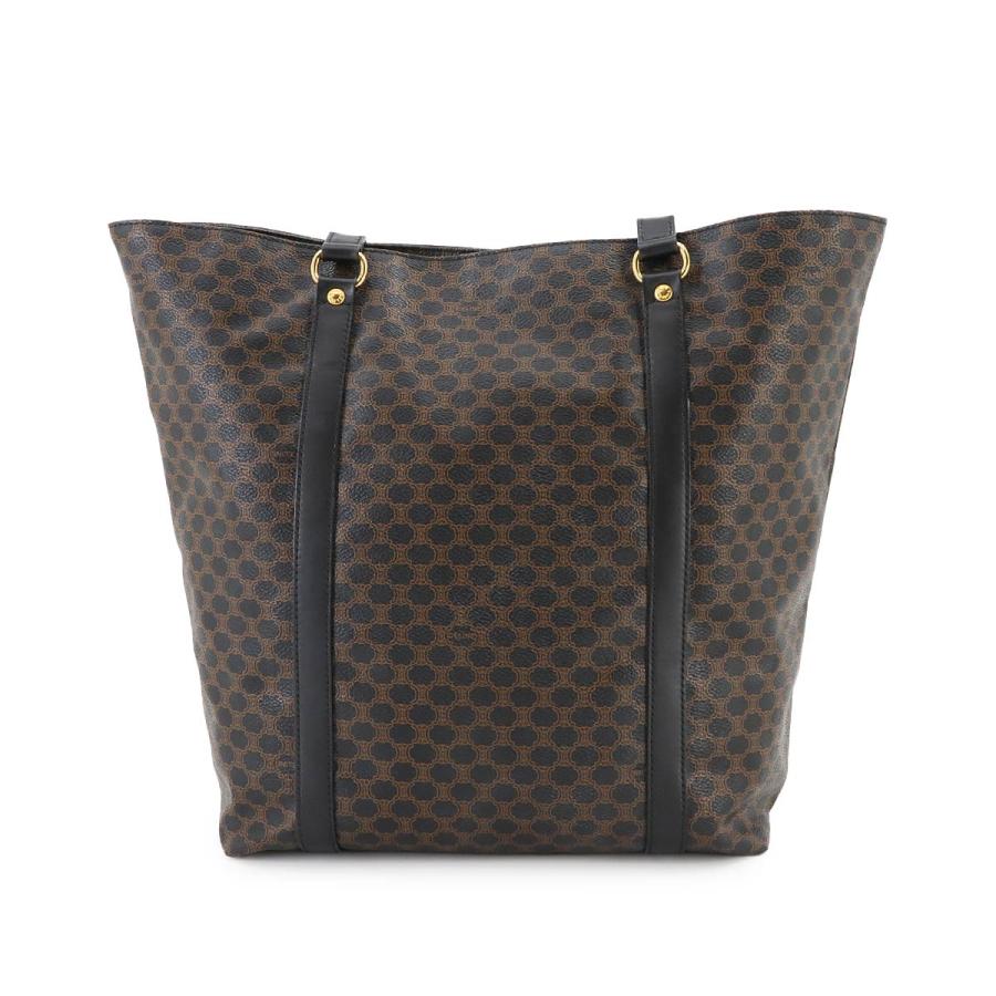 CELINE 美品 セリーヌ マカダム柄 トート バッグ PVC レザー
